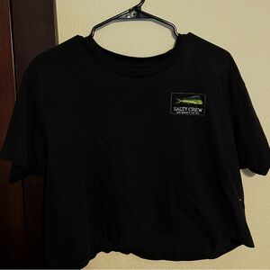 Black Salty Crew Crop Top